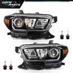 Headlights Headlamps Assembly Black W/ Led Drl Fit For 2016-2022 Toyota Tacoma. Fixed Price $126.13.