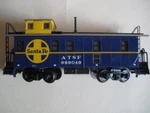 Marklin H0 Atsf Blue Santa Fe Metal Caboose From 4863 Set - Ln. Fixed Price $85.49.
