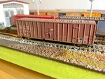 Micro-trains Z Scale 51100072 50' Weathered Boxcar Kansas City Southern #117313. Fixed Price $18.00.