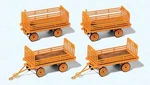 Preiser Kg Ho Scale Baggage Trailer For Electric Cart Kit 17128. Fixed Price $28.15.