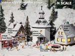Vollmer Scale 47613 Christmas Winter Village Extras; 5 Kits *new Usa Dealer. Fixed Price $96.99.