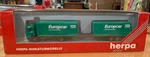 Rare Herpa Ho 1/87 Mercedes-benz Tractor & Double Europcar Trailers Nib. Fixed Price $24.99.