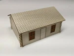 Scale Log Cabin House Kit - Laser Cut Wood Model Train Scenery Building. Fixed Price $14.95.