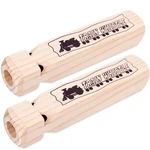 Poplay 2PCS Wooden Train Whistles, Toy 4 Tone Medium, Brown. Fixed Price $14.76.