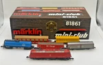Z Scale Marklin 81861 E-locomotive And 5 Freight Car Set Custom Wood Case. Fixed Price $324.99.