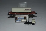 Z Scale Marklin 8662 Deutchbahn Stiebel Eltron Flat With Container C56416. Fixed Price $24.99.