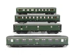 Marklin Ho DB50 80 Green Passenger Car Set Ln No Box 13052. Fixed Price $124.79.