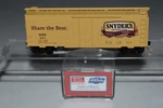 Scale Mtl Nse Snyder's 40' Single Door Boxcar 2011 C56917. Fixed Price $39.99.