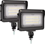 2-PACK 50W Led Flood Light For Outdoor, IP65 5000K With 1/2" Npt Knuckle. Fixed Price $52.00.