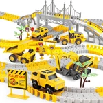 276 Pcs Construction Race Tracks Toy For Kids Truck Car Engineering Road Playset. Fixed Price $15.96.