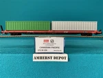 Micro Trains Canadian Pacific Flat Car W/containers Scale. Fixed Price $36.95.