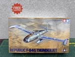 Tamiya Republic F-84G Thunderjet 1/48 Scale Model Kit 61060 Factory Sealed!. Fixed Price $49.99.