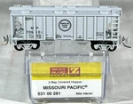 Micro-trains Z Sc 2-BAY Covered Hopper Car Missouri Pacific 53100281. Fixed Price $25.95.