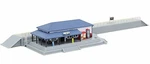New Rokuhan Station Building Set Blue S047-1 Z Gauge Structure. Fixed Price $65.99.