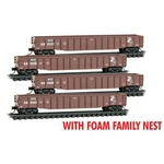 Micro-trains Mtl N-scale Steel Side Gondola New York Central Foam 4PK. Fixed Price $99.95.