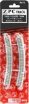 Rokuhan Z Gauge R075 Canted Rail Super Elevated Track R245MM 30 X 6 Pcs. Fixed Price $28.13.