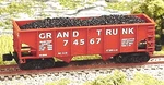 Z Scale Grand Trunk Rib 2-BAY Hoppers Ft 2044/ 2-PK.#1 Nib. Fixed Price $40.00.