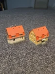 Set Of Kibri Z Scale # 36782 Farmhouse Fully Assembled. Fixed Price $39.99.