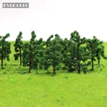 100PCS Model Trains Layout Ho Scale 1:87 Trees Roadside Green 3.8CM. Fixed Price $14.99.