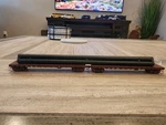 Micro-trains N-scale Southern Pacific Sp 50' Flat Car 2-PK W/ Pipe Load 4400110. Fixed Price $50.00.