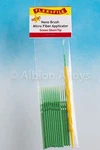 N934001 - Nano Pinceaux 24 Vert Court Pointe & Applicateur Manche Flex. Fixed Price $12.25.
