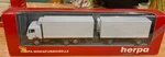 Rare Herpa Ho 1/87 Mercedes Benz Tractor & Double Reefer Trailers Nib. Fixed Price $19.99.