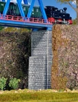 Viaduct Bridgeheads (2 Pcs N/z Gauge Kibri Kit 37672. Fixed Price $46.81.