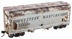 Micro Trains Scale Csx #226699 Weathered Acf 2-BAY Covered Hopper Kit. Fixed Price $49.95.
