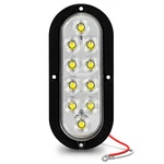 6" Oval White Surface Mount Led Rv Trailer Tail Lights Reverse Back Up IP67. Fixed Price $11.95.