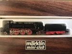Marklin Mini Club Z Gauge #8893 Steam Locomotive & Tender. Fixed Price $475.00.