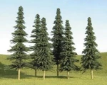 Multi Scale Spruce Trees 24 Each Assorted 4" To 6" Tall BAC-32158. Fixed Price $39.99.
