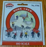Model Power #5701 Railroad Personnel PKG(6) -- Work Crew. Fixed Price $9.98.