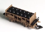 Brass Marklin Z-scale Vtg Acid Transport Car 12 Containers Brakeman's Platform. Fixed Price $149.99.