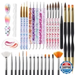 Artdone Nail Dotting Tools 32PCS Double-ended Brushes Kit Gel. Fixed Price $10.26.