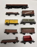 Lot Of Marklin 1950S Train Cars Yellow Banana Coal Hopper Untested. Fixed Price $50.00.