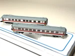 Z-scale 2 Passenger Cars With Interior Swedish Gab Sj Freudenreich. Fixed Price $499.00.