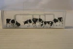 Ho Scale Merten 6 Piece Black And White Cows Figurines, #2407 Bnos. Fixed Price $20.00.
