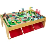 Kidkraft Waterfall Mountain Wooden Train Set & Table With 120 Pieces, 3 Storage. Fixed Price $238.38.