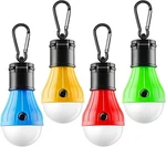 FLY2SKY 4 Pack Portable Led Tent Lights Camping Lantern Clip Hook Emergency Lamp. Fixed Price $14.65.