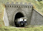 Single Track Tunnel Portals With Embankment Walls Ho/oo Gauge Busch 7022. Fixed Price $33.68.