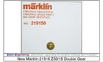 New M Rklin Ho 21915 Brass Gear Z30/15 For 3053 3054 3070 3071 ++. Fixed Price $11.26.