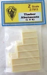 Scale Randy Brown Z-7913 Timber Abutments (l&r). Fixed Price $12.95.