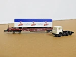 Marklin Z 82270 Db 4 Axle Pocket Wagen W/ Serotti Tractor Trailer Load Nib. Fixed Price $38.00.