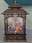 Kurt Adler 11-INCH Battery Led Nativity Sparkling Snow Water Scene Lantern. Fixed Price $30.00.