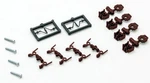 Micro-trains 00122300 1300-B Brown True Scale Short Shank Coupler (pair Of 2). Fixed Price $6.23.