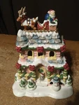 2002 Avon Christmas Luminous Treasure Visit From Santa Tealight Candle House. Fixed Price $14.99.