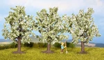 NOCH,3 Flowering Fruit Trees White 4.5 Cm, NOC25511. Fixed Price $15.25.