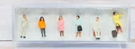 Preiser Mini-figures 14121, Waiting Travelers, Passengers, Ho Scale. Fixed Price $11.95.