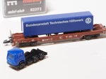 Marklin Z 82272 Deutsche Bahn Flat Car & Removable Emergency Services Semi-truck. Fixed Price $35.55.