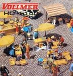Vollmer Ho-scale Market Accessories (5140) Railroad Structure (open Box). Fixed Price $24.95.